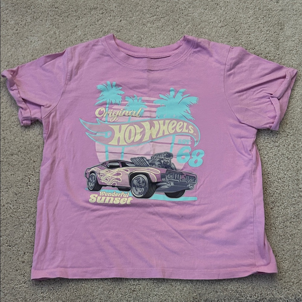 Kids' Purple Hot Wheels Graphic Tee